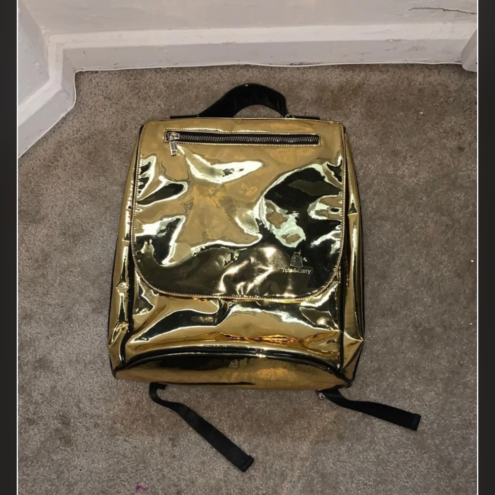 Metallic Gold backpack